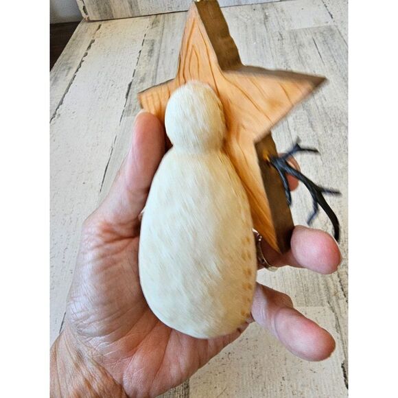 Deb strain Snowman star rejoice 1999 ornament Xmas tree decor - Picture 5 of 7